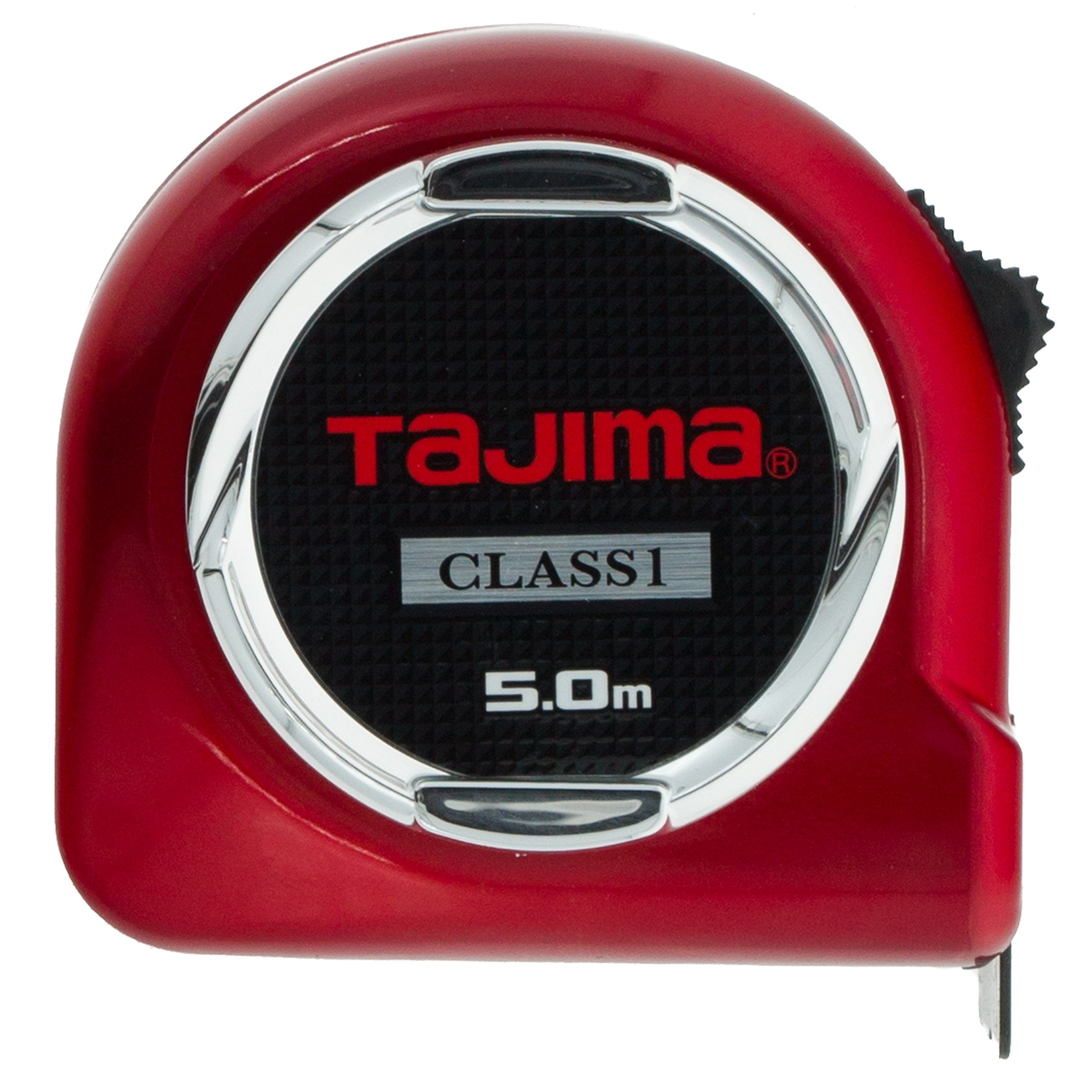 Tajima Hi Lock Measuring Tape - Class 1 Precision, Red, 5m x 25mm