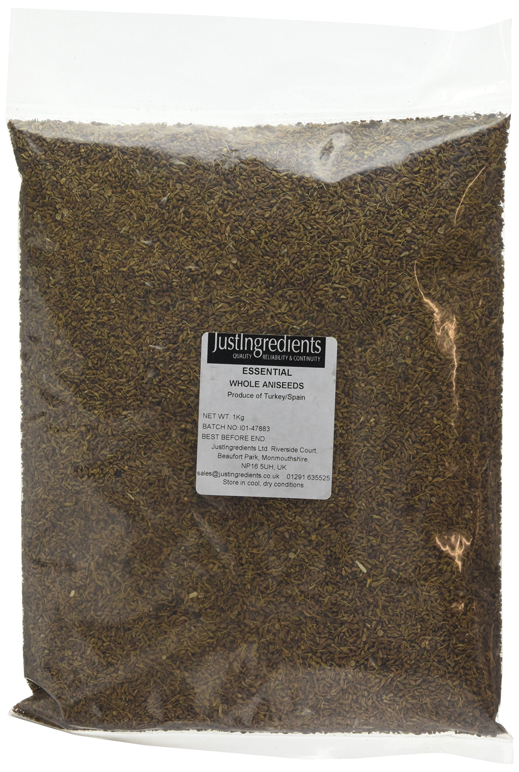 JustIngredients Essentials Aniseed – Premium Dried Culinary Herb, 1kg