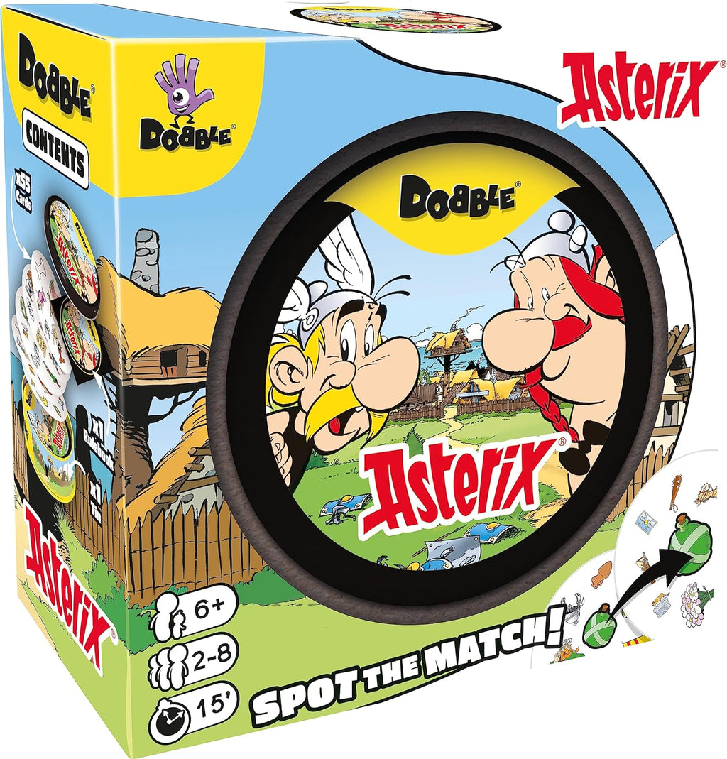Dobble Asterix Card Game – Snaps Family Observation and Speed Game