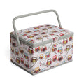 HobbyGift Large Sewing Box – Hoot Fabric Craft Storage Organizer