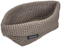 Blomus Crochet Storage Basket – Modern Synthetic Fibre Decor, Taupe, Large