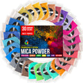 Craft Resin Mica Powder - 30 Color Pigment Dye for Epoxy Jewelry Making
