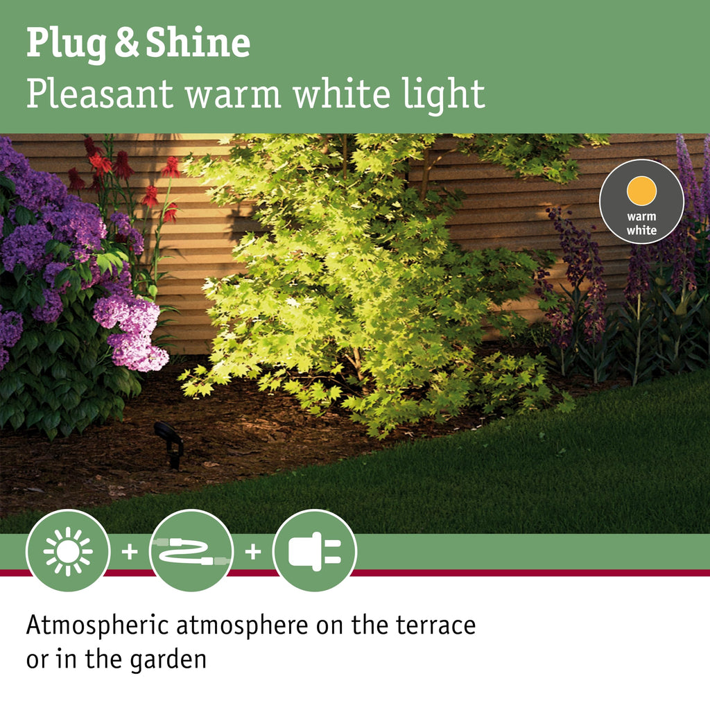Jolof Store Plug & Shine Sting LED Outdoor Spotlight - 3000K Anthracite