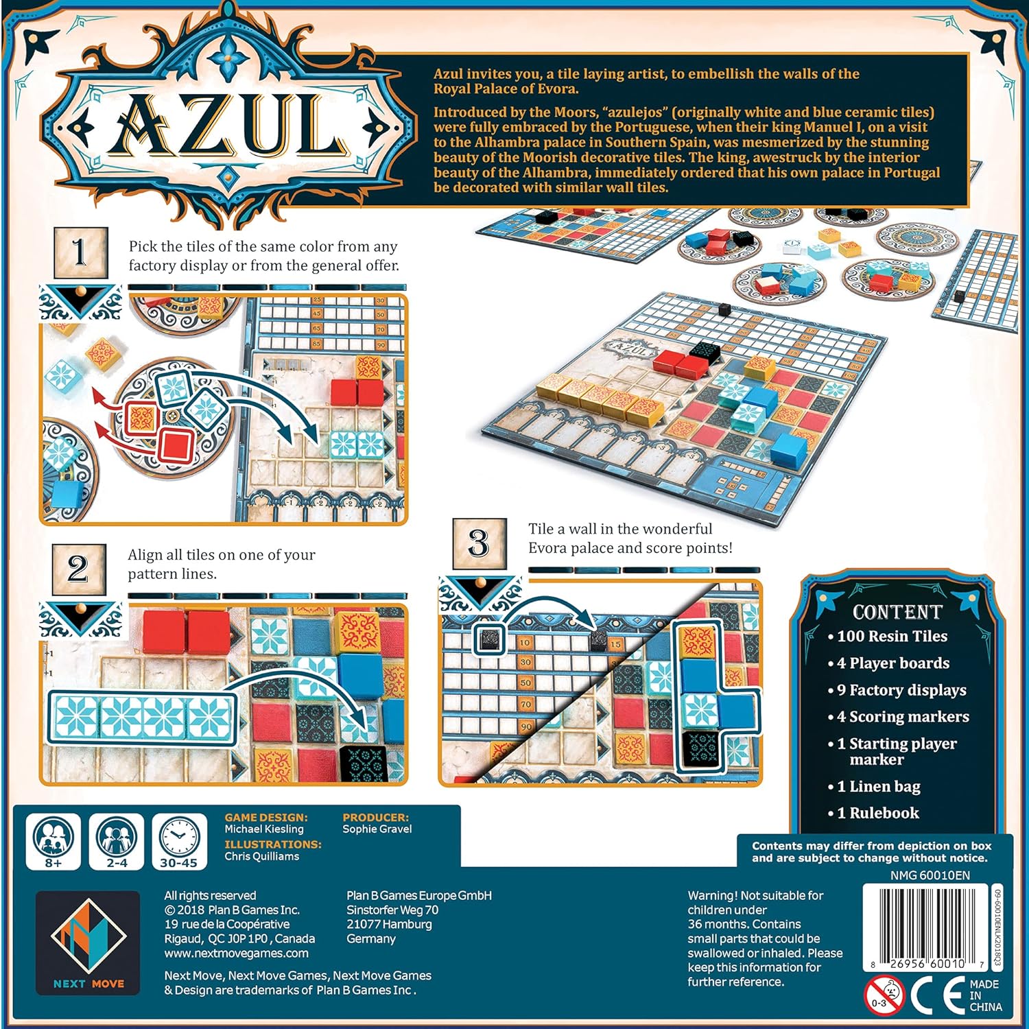Azul Board Game by Snaps – Strategy Pattern Building Family Tabletop Game
