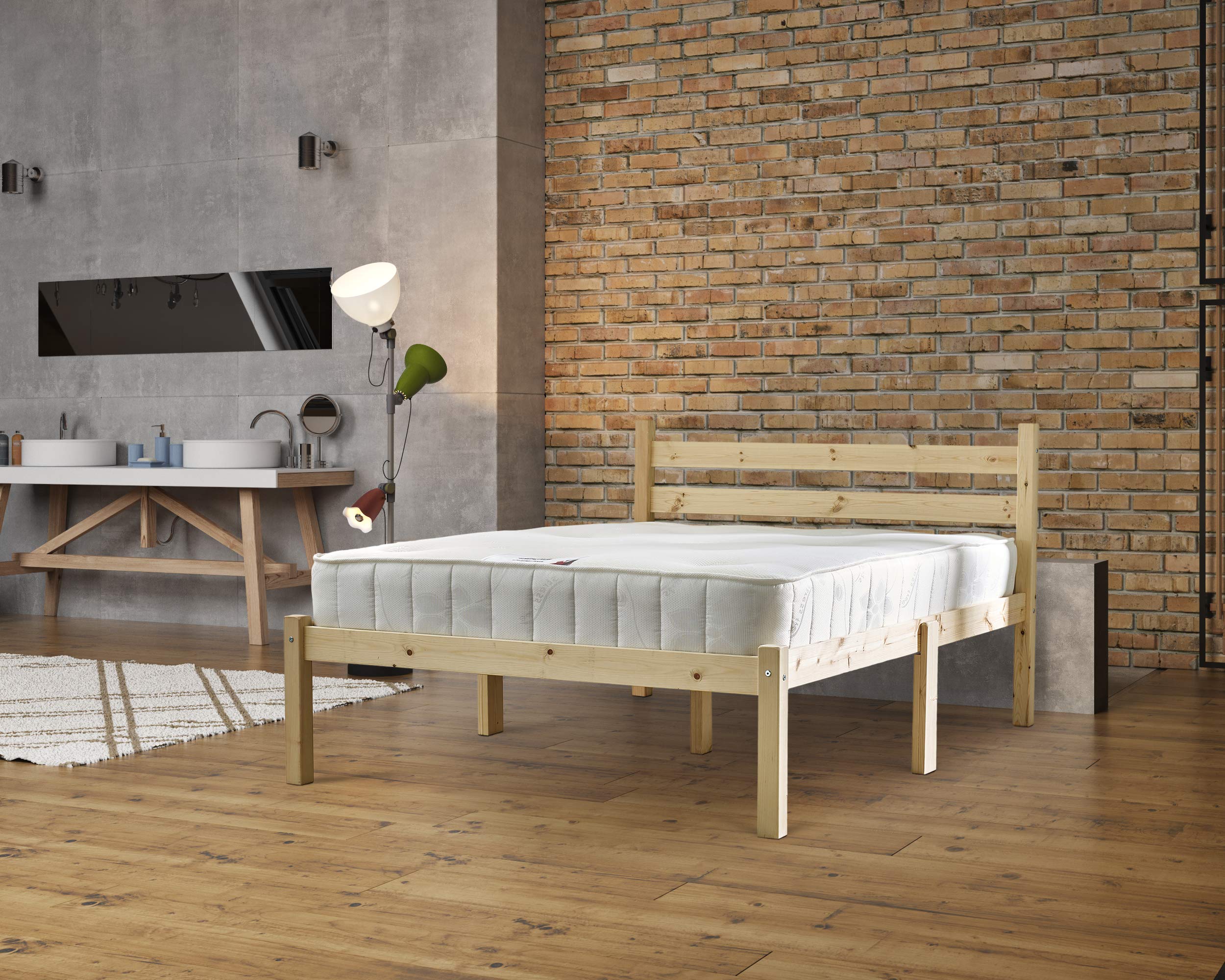 Strictly Beds & Bunks Somerset Heavy Duty Solid Pine Double Bed Frame