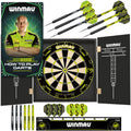 WINMAU Michael van Gerwen MvG Dartboard Cabinet Set | 2 Sets of Darts