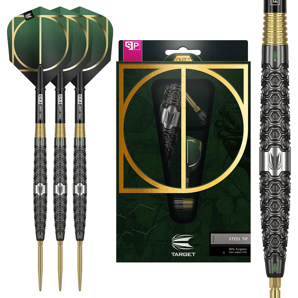 Target Darts Cult 01 90% Tungsten Swiss Point Steel Tip Darts - 23g