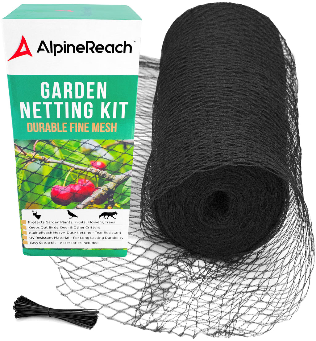 AlpineReach Garden Netting 2m x 30m - Heavy Duty Woven Mesh Bird Netting