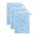 Möve Superwuschel Waschhandschuh 3er-Set – 100% Baumwolle, Aquamarin