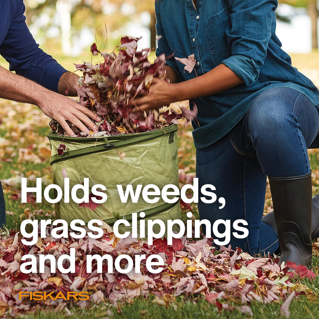 Fiskars 30 Gallon Kangaroo Garden Bag – Durable HardShell Bottom
