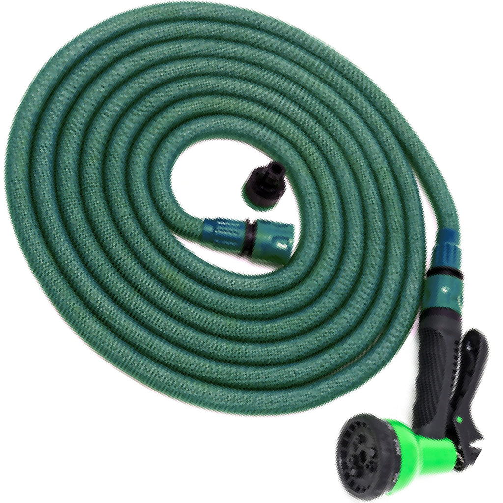 Expandable Garden Hose – Flexible 15m Watering Set with 8-Spray Nozzle