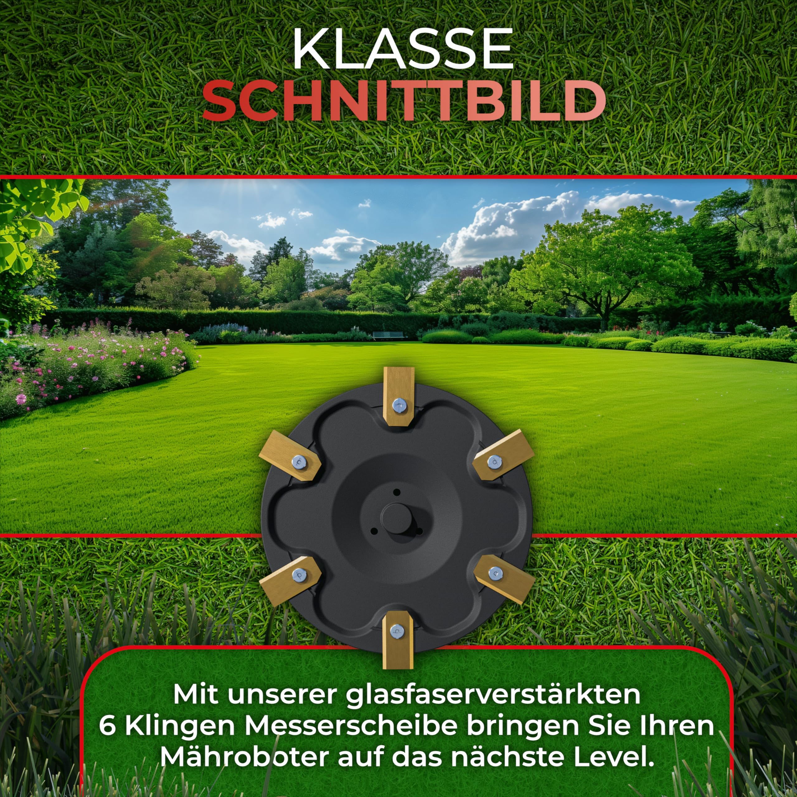 3DHerb 6-Blade Mower Disc for Segway Navimow i105E i108E i110n