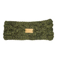 Aran Traditions Cable Knit Headband – Dark Green Recycled Ear Warmer