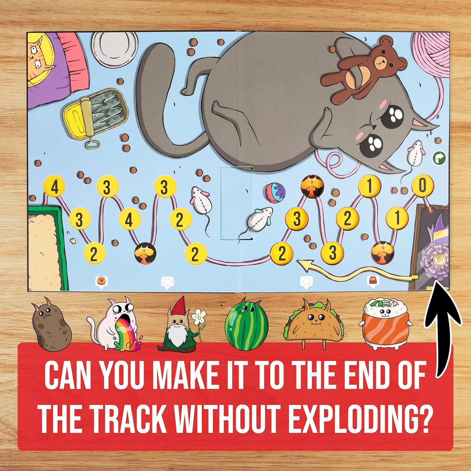 Exploding Kittens Strategy Board Game – Family Party Game for 2-6 Players