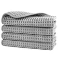 Polyte Microfibre Face Washcloths | Waffle Weave 430 GSM | 4 Pack – Beige