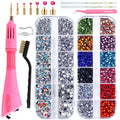BLINGINBOX Hotfix Applicator Tool Kit with 4000 Flat Back Rhinestones