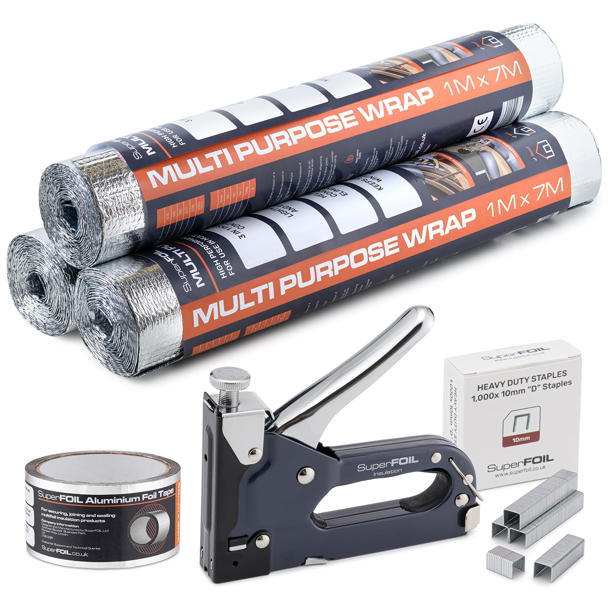 SuperFOIL Shed Insulation Kit – 21sqm Multi Purpose Foil Wrap & Fixings