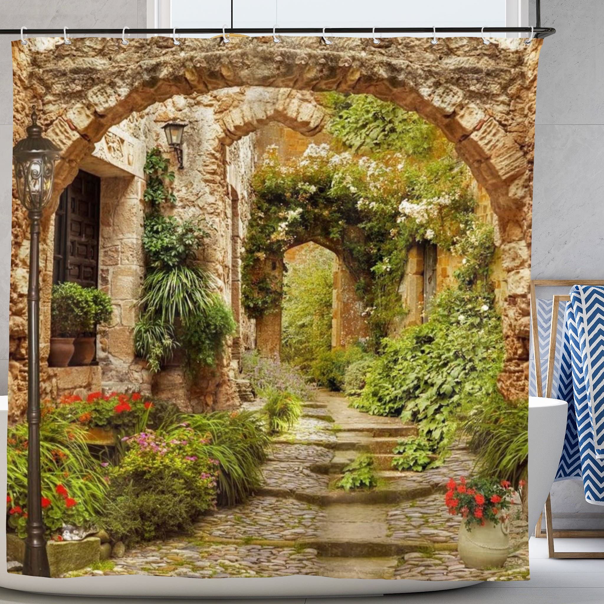 Abaysto Magical Garden Shower Curtain | Waterproof Polyester – 72x72