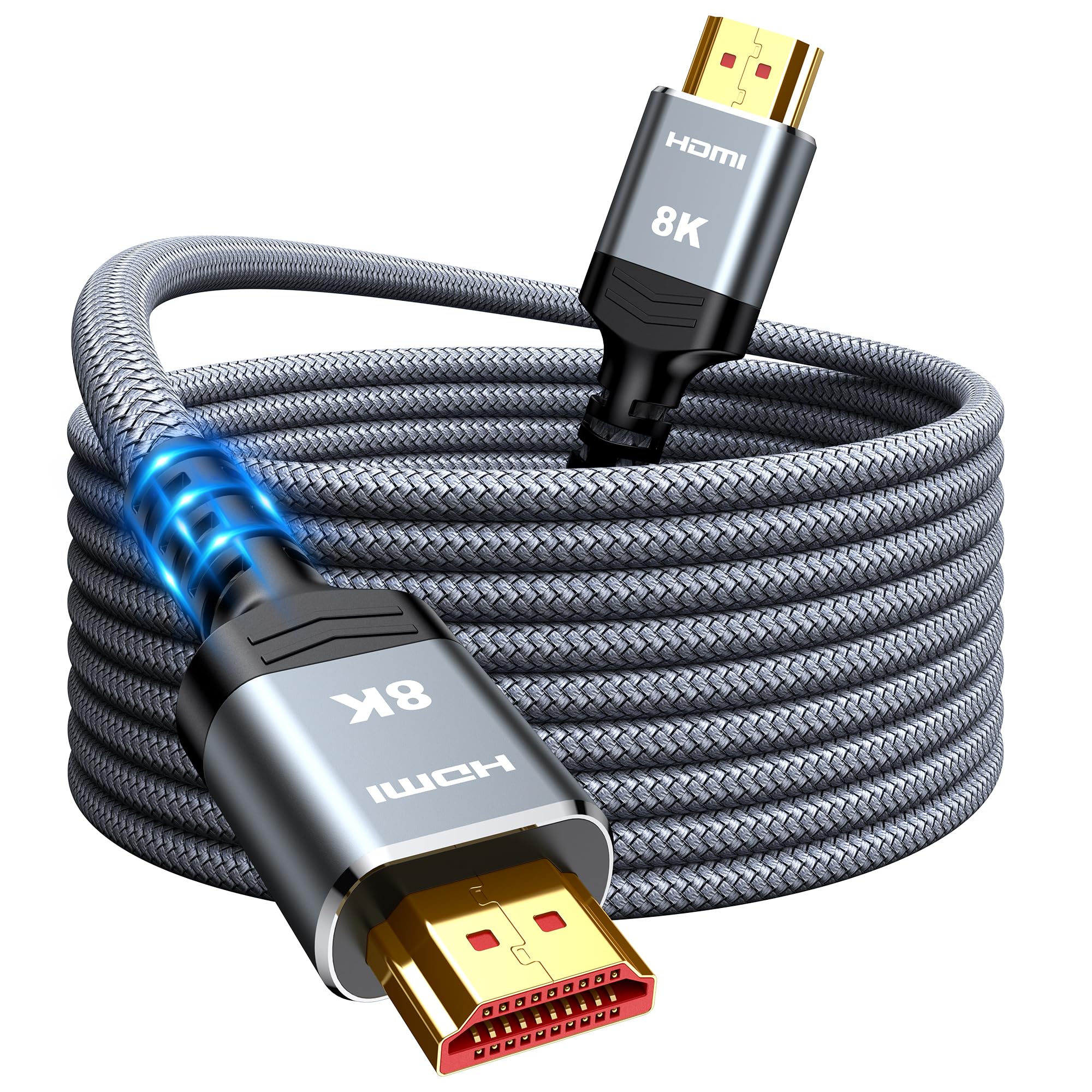 Snowkids 8K HDMI 2.1 Cable – 7.5m High Speed 8K@60Hz 4K@120Hz Lead