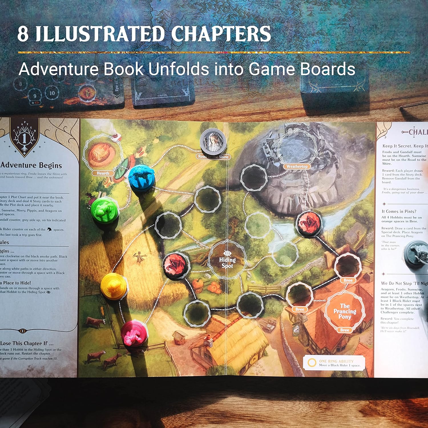Ravensburger Lord of the Rings Adventure Book Game | Cooperative Strategy