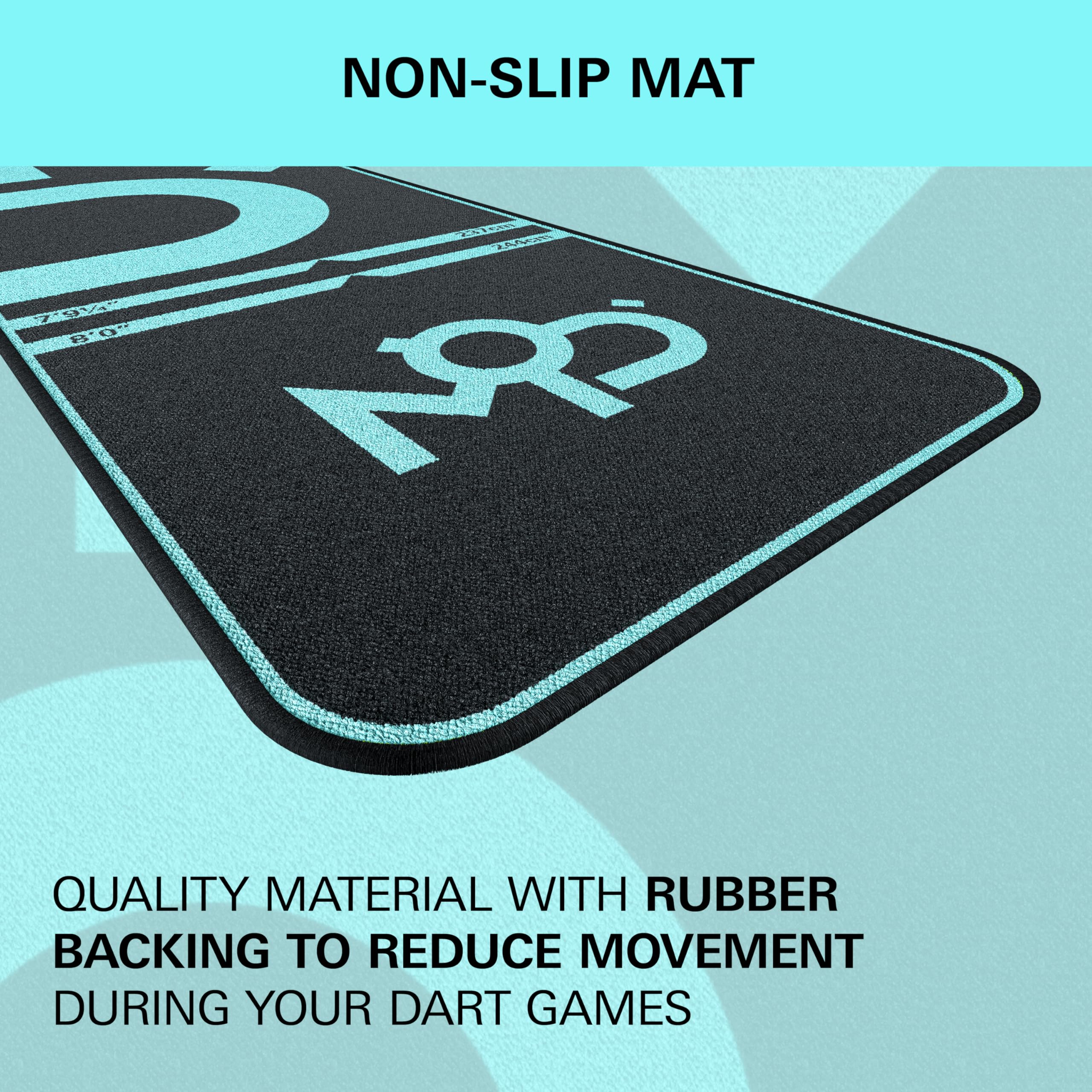Target Darts World Champion MOD Mat | Non-Slip Oche with Throw Lines