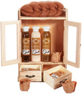 BRUBAKER Coconut Bath and Body Gift Set - 10 Piece Spa Kit with Cabinet
