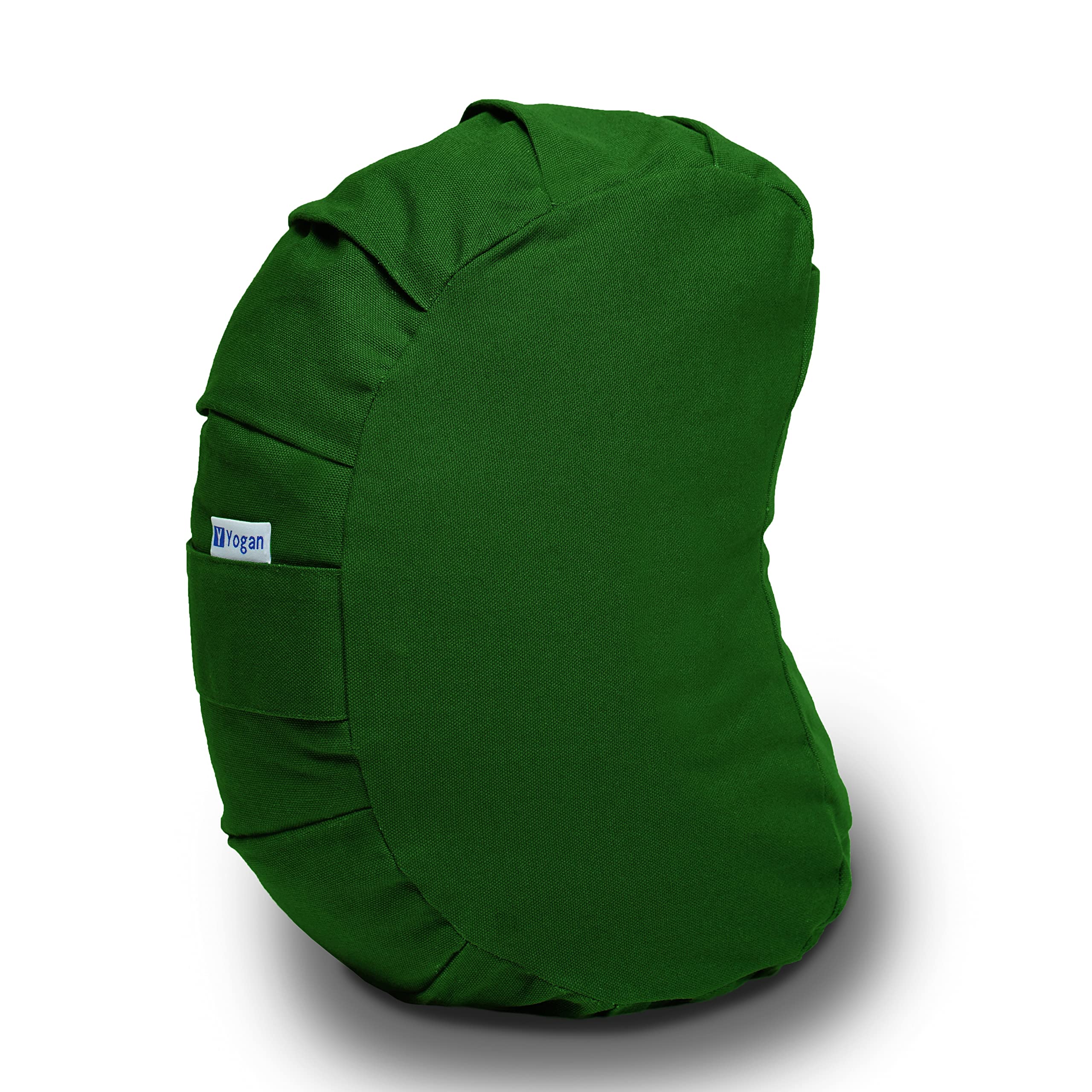 Yogan Crescent Meditation Cushion | Organic Cotton & Buckwheat Hulls
