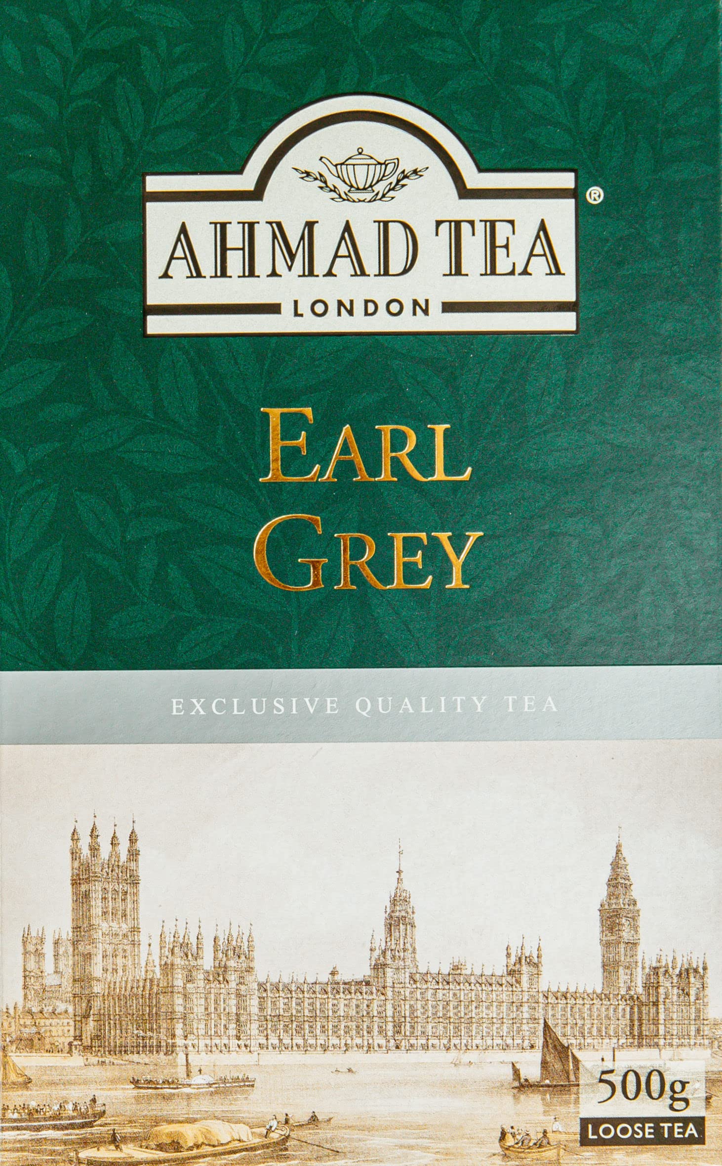 Ahmad Tea Earl Grey Loose Leaf Black Tea - 500g Bergamot Blend (Pack of 2)