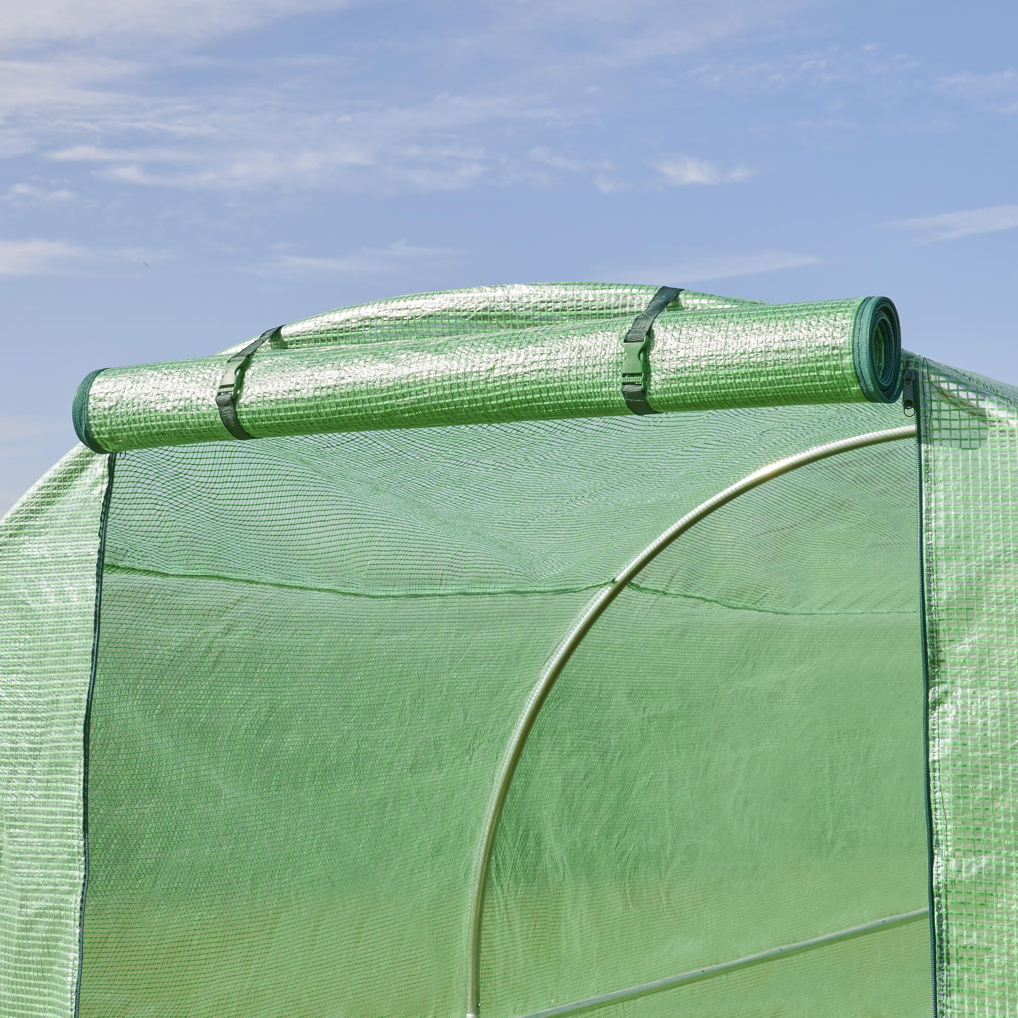 FeelGood UK PT4 Polytunnel Replacement Cover - Heavy Duty UPVC 4x2x2m