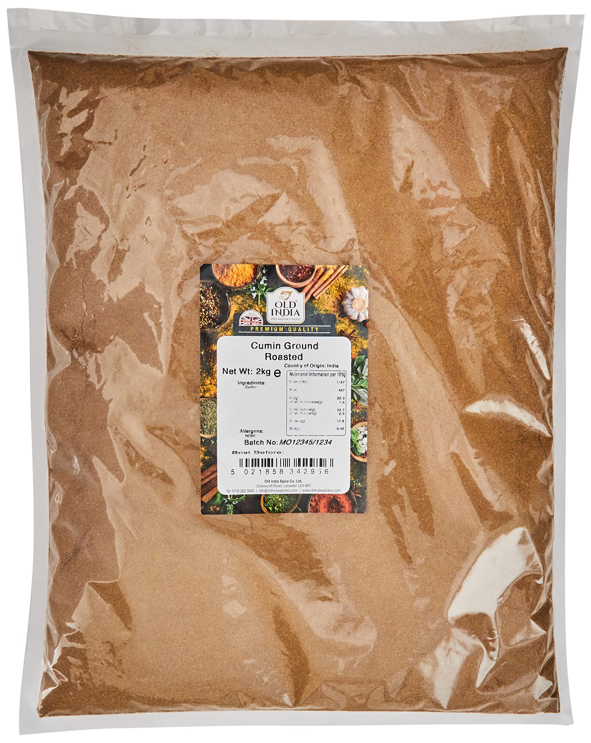 Old India Roasted Ground Cumin – Bulk 2kg Gourmet Indian Spice