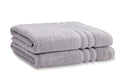 Catherine Lansfield Zero Twist Cotton Bath Sheet Pair - Silver Grey