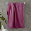 Catherine Lansfield Zero Twist Cotton Bath Sheet Pair - Raspberry