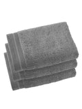 De Witte Lietaer Contessa Cotton Guest Towels - Steel Grey - 3 Pack