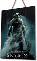 Skyrim Dragonborn 3D Wooden Poster – Handmade Collectible Wall Art
