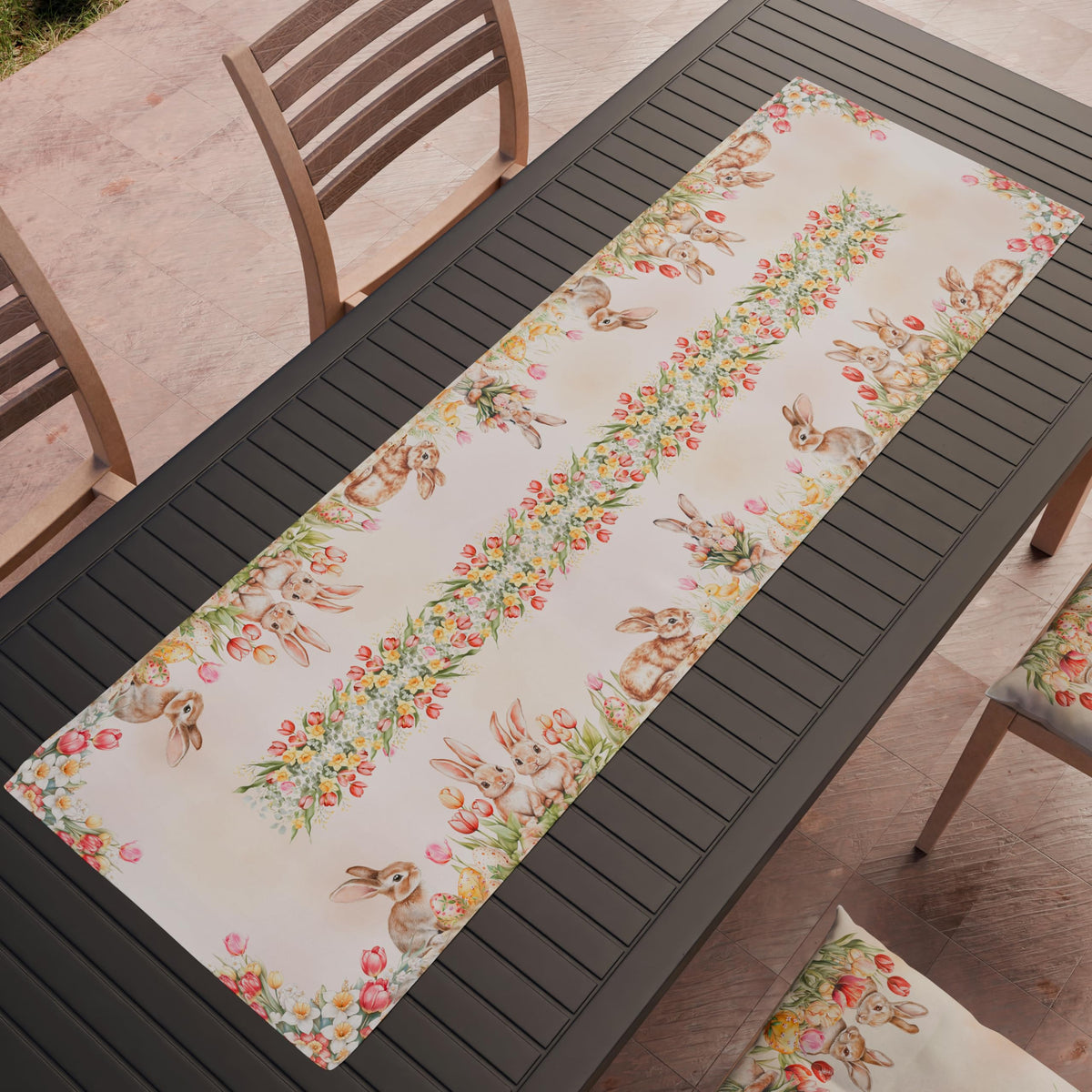 PETTI Artigiani Italiani - Easter Table Runner, Table Runner in Digital Print, 100% Made in Italy | Elegance for the Easter Table - image 2
