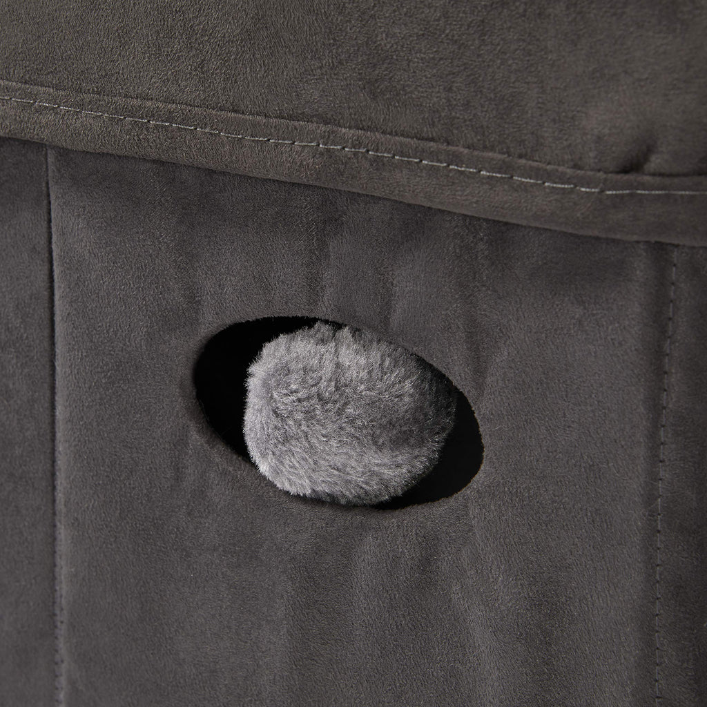 New World Cat Cube with Bed Topper – Collapsible Gray Pet Hideaway