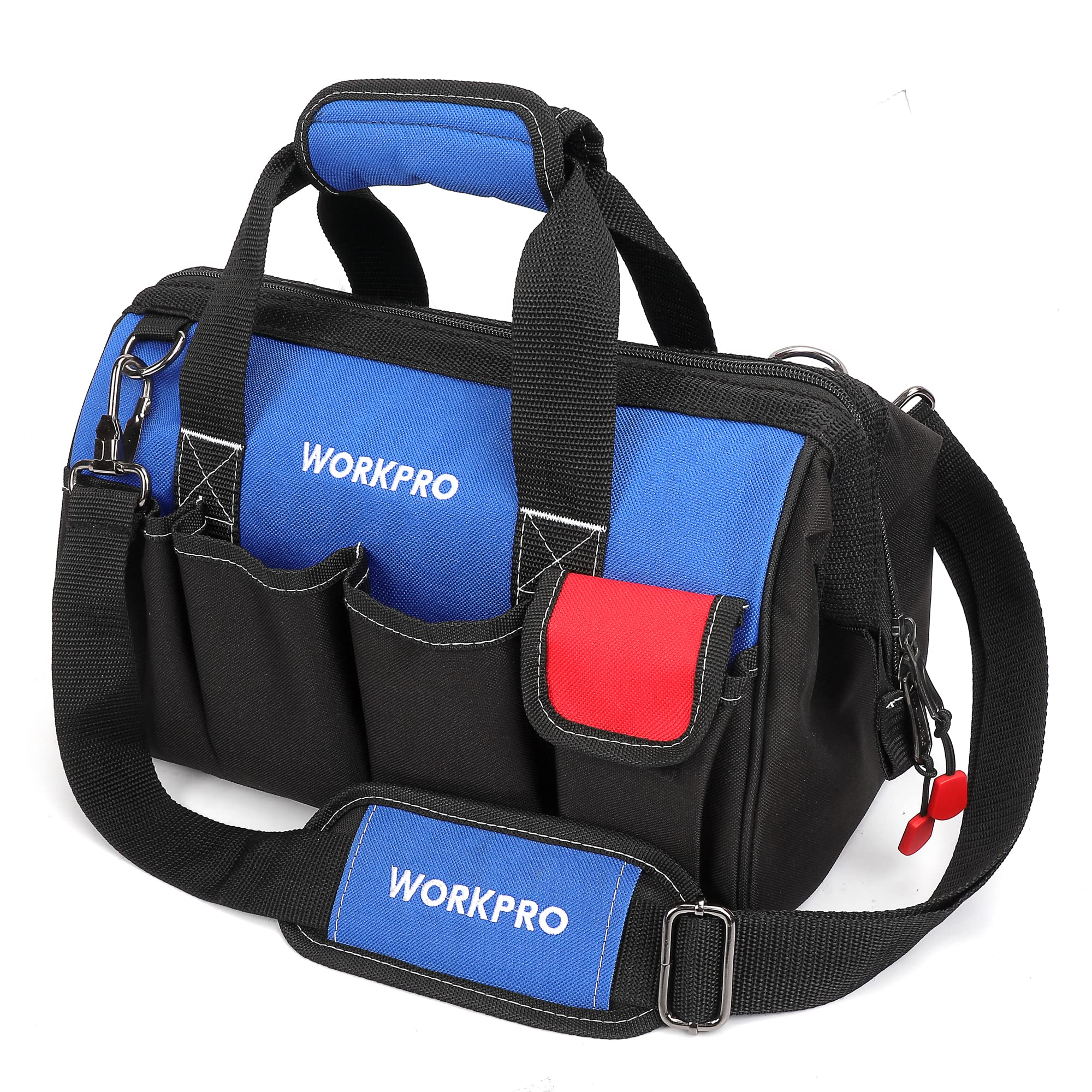 WORKPRO 14-inch Waterproof Tool Bag | Wide Open Mouth Organiser