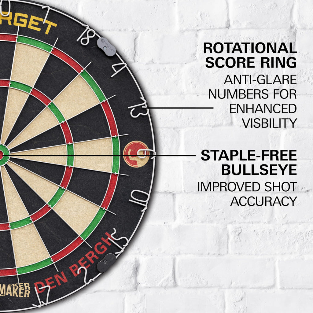 Target Darts Dimitri Van den Bergh Dartboard Set | Sisal Board & 6 Darts