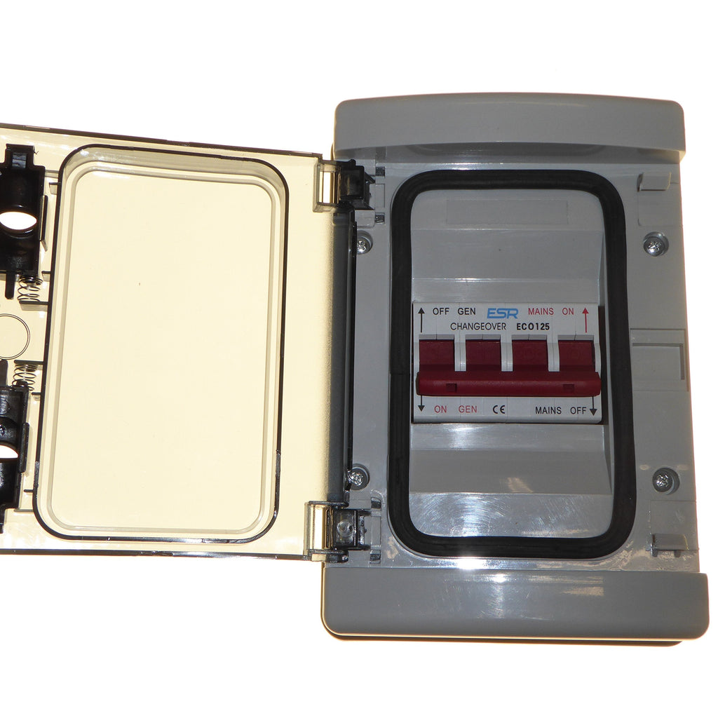 ESR 125A 240V Generator Changeover Switch | IP65 Weatherproof 2-Way