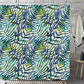 Jolof Store Rainforest Tropical Green Leaves Shower Curtain – Waterproof Fabric