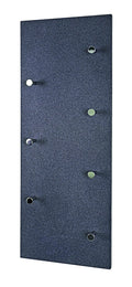 HAKU Wardrobe Chrome, Granite Finish, MDF, Metal - Dim.: W 80 cm X H 30 cm X D 6 cm, Style: Modern