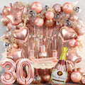 Jolof Store Rose Gold 30th Birthday Decorations Kit for Women - 40 Pieces