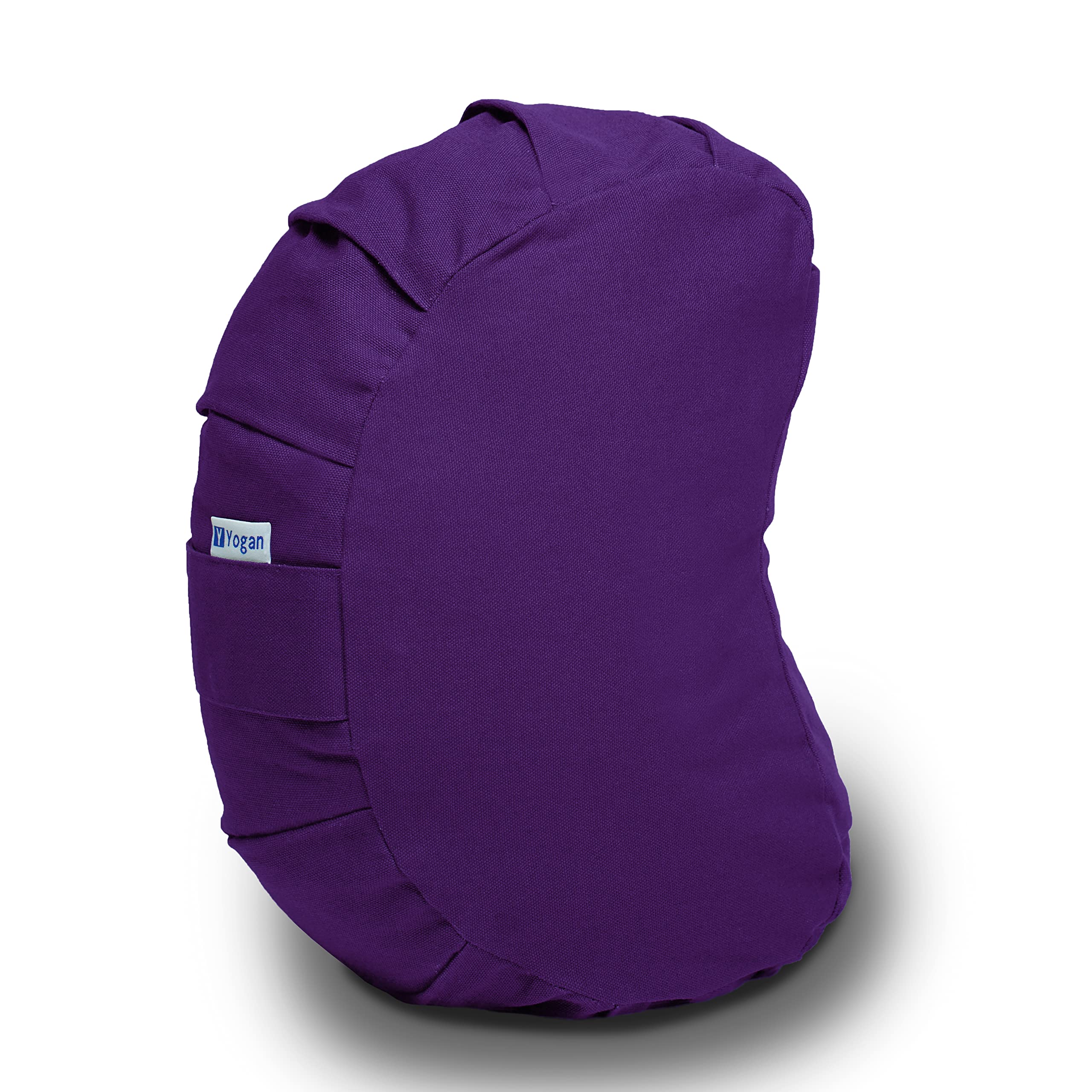 Yogan Crescent Meditation Cushion | Organic Cotton & Buckwheat Hulls