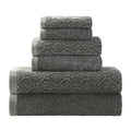 Superior Denim Wash 100% Cotton 6-Piece Bath Towel Set | 550 GSM
