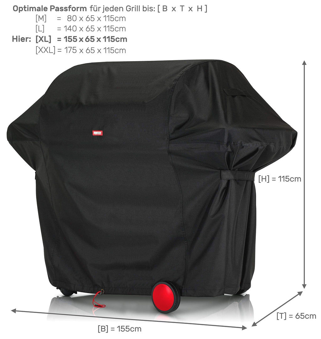 BARTSTR Premium Grill Cover - Waterproof Oxford Gas BBQ Cover (140x65x115)