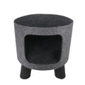 Rosewood Catwalk Charcoal Felt Cat Stool – Modern Pet Hideaway Bed