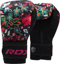 RDX Women Boxing Gloves | Flora Skin Leather Sparring & Muay Thai Mitts