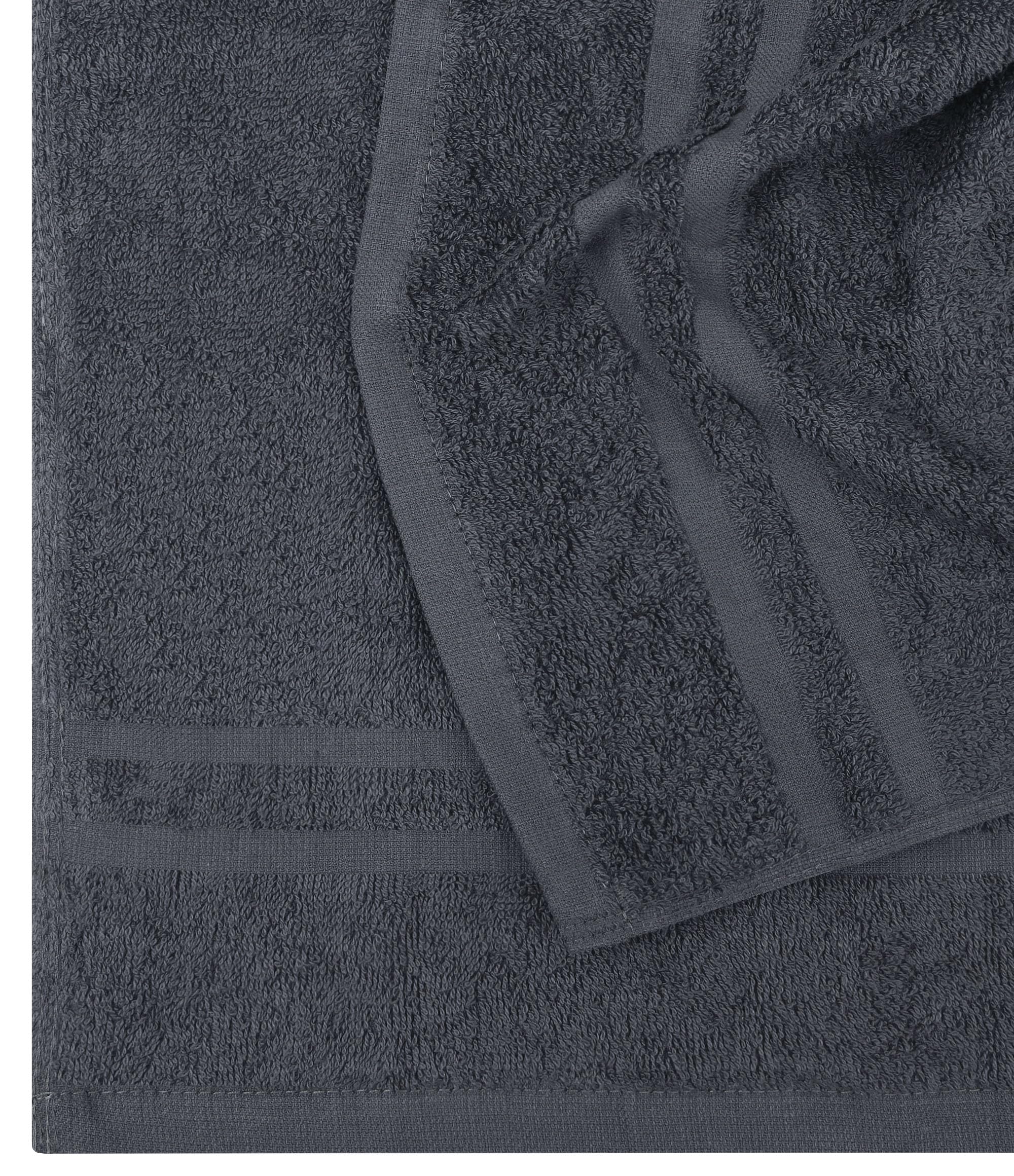 Utopia Towels Bleach Proof Cotton Salon Towels - 24 Pack, Dark Grey
