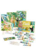 Dabble Paint by Numbers Kits for Adults - Set of 3 Floral Canvas Art