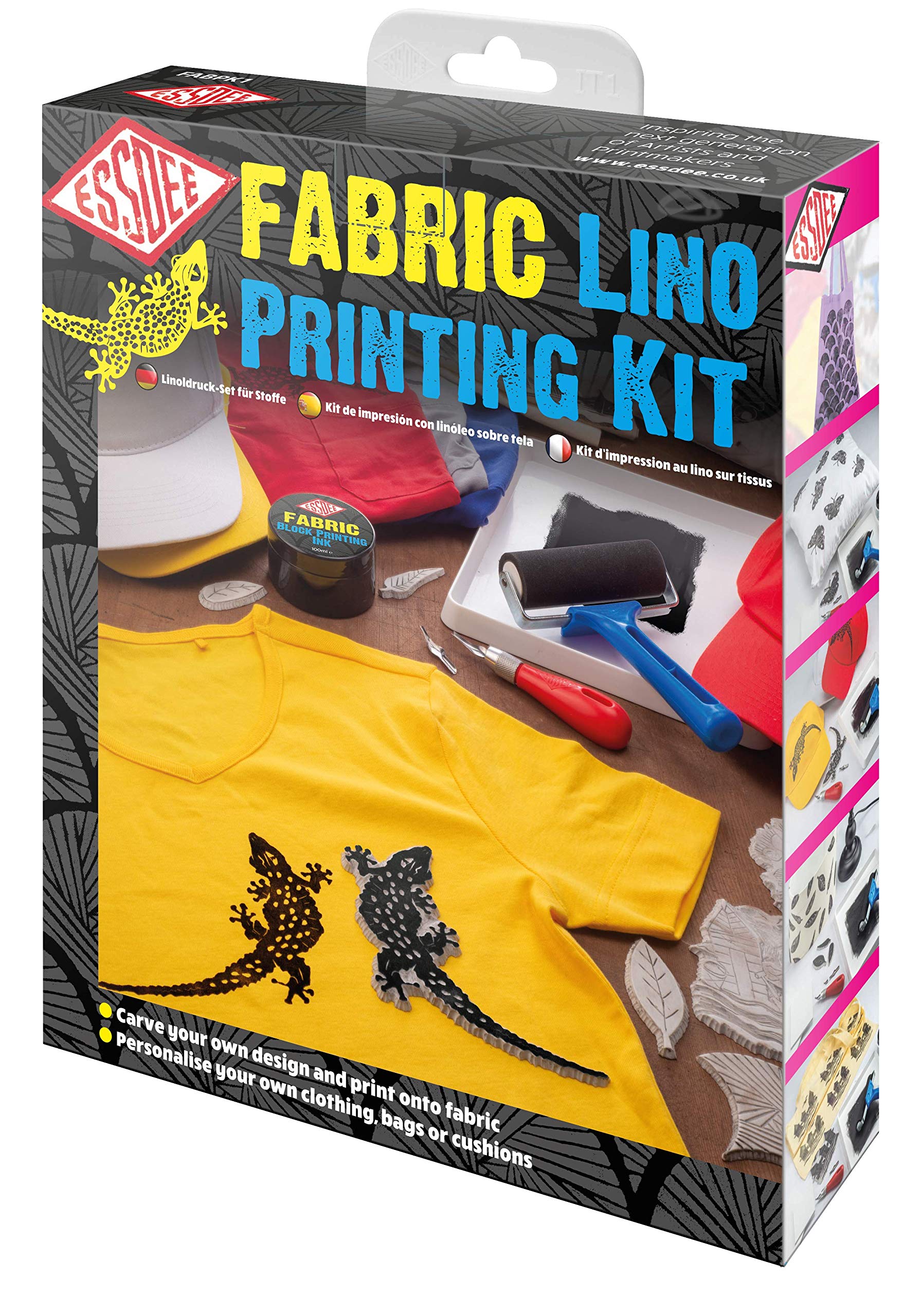 Essdee Fabric Lino Printing Kit – DIY Block Printing for Textile Art
